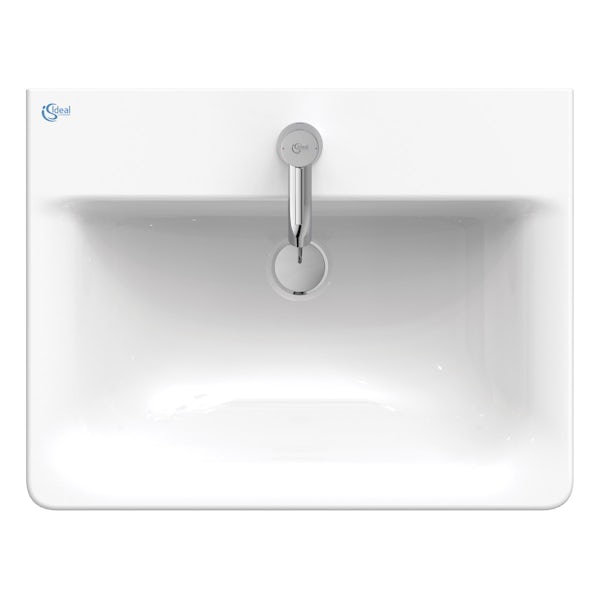 Ideal Standard Concept Cube 1 tap hole wall hung basin 600mm