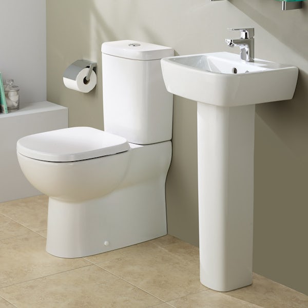 Ideal Standard Tempo 1 tap hole full pedestal basin 400mm