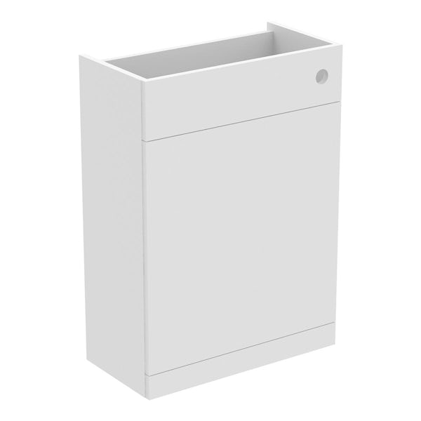 Ideal Standard i.life A matt white back to wall unit with rimless back to wall toilet and concealed cistern