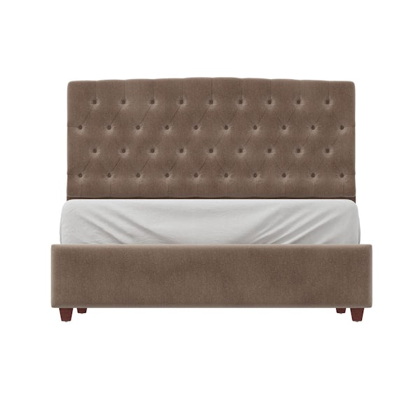 Sleeping Beauty Cappuccino King Size Bed