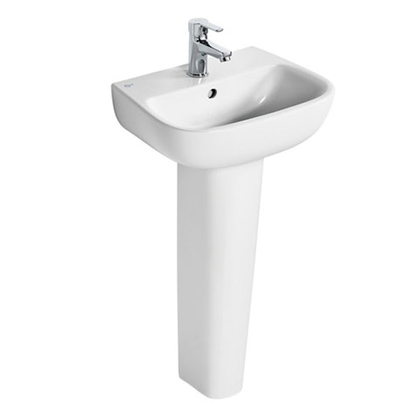 Ideal Standard Studio Echo 1 tap hole full pedestal basin 450mm
