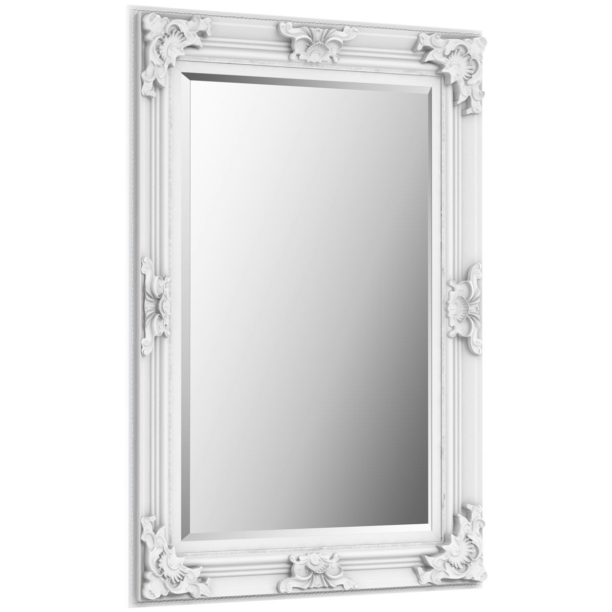 Accents Traditional white mirror
