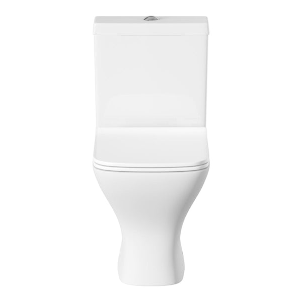 Orchard Derwent square compact close coupled toilet with slimline soft close toilet seat
