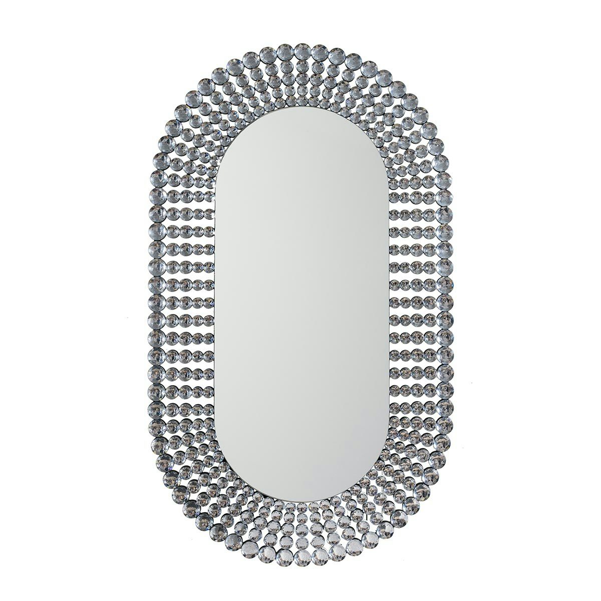 Accents Sharrington oval jewelled mirror 1210 x 700mm