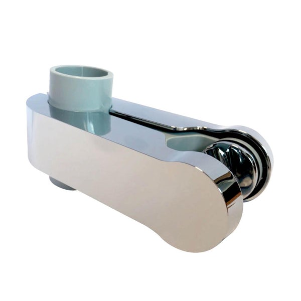 Aqualisa Pinch grip chrome sliding shower handset holder for 25mm rail
