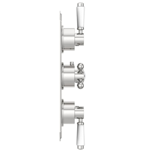 The Bath Co. Camberley triple thermostatic  shower valve