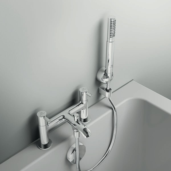 Ideal Standard Ceraline two taphole dual control bath shower mixer