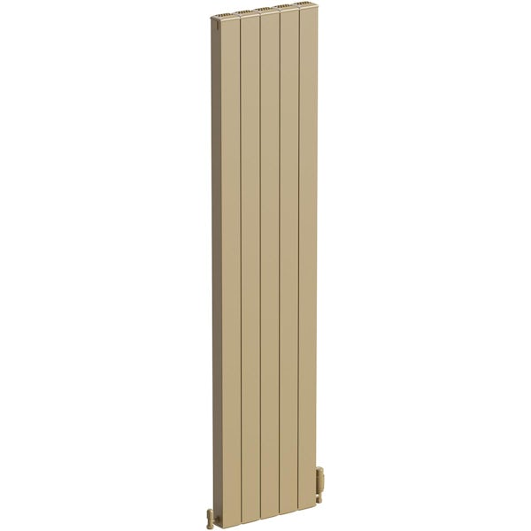 The Heating Co. Edmonton vertical matt bronze aluminium radiator