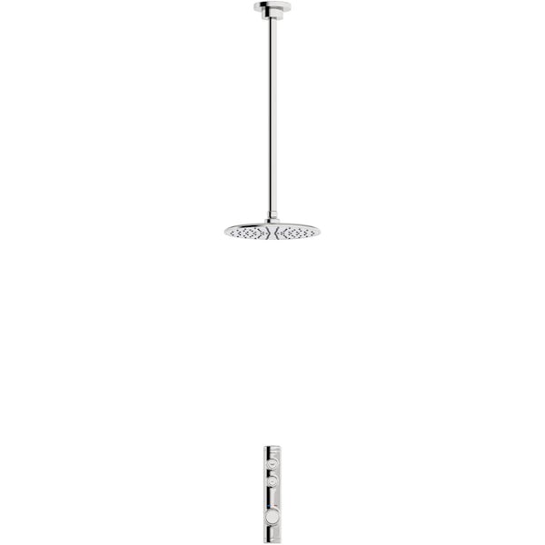 Aqualisa iSystem Smart concealed shower standard with wall head