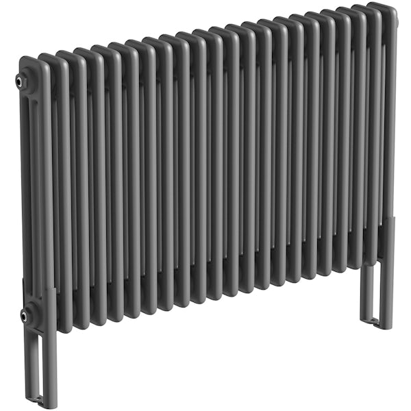 The Heating Co. Corso anthracite grey 3 column radiator2
