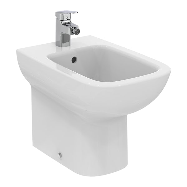 Ideal Standard i.life A 1 tap hole back to wall bidet