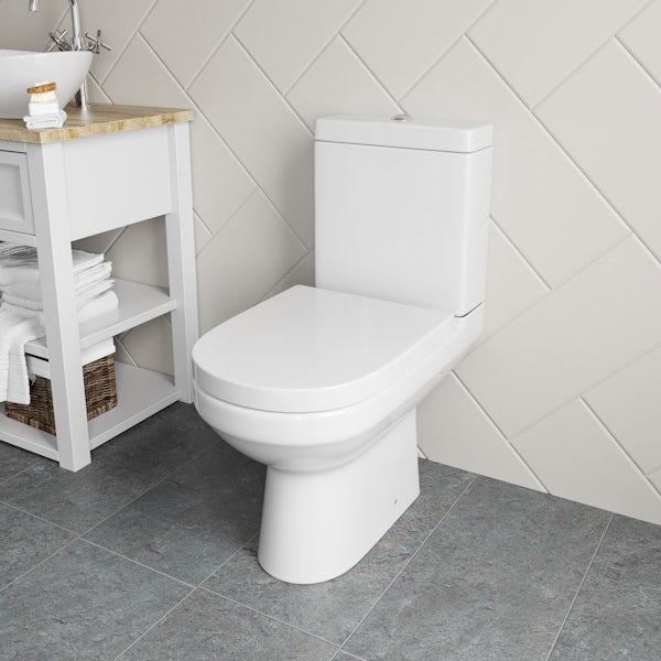 Orchard Balance close coupled toilet with soft close toilet seat