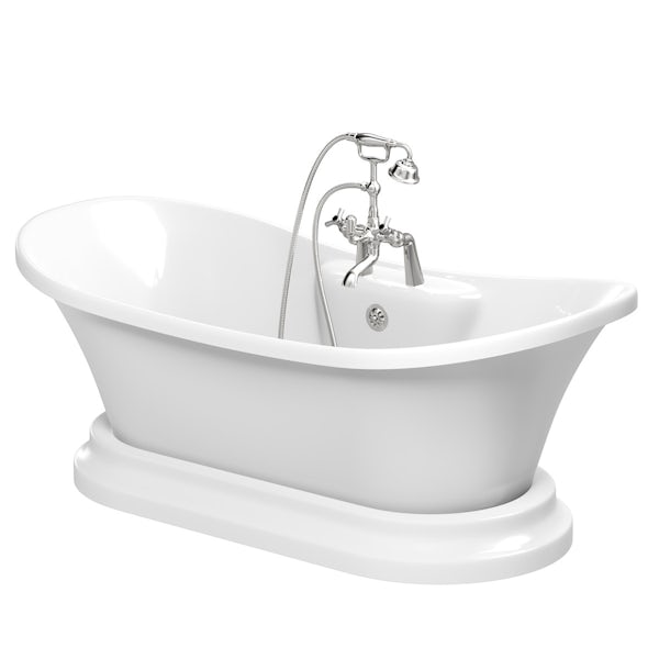 The Bath Co. Beaumont traditional freestanding bath and tap pack