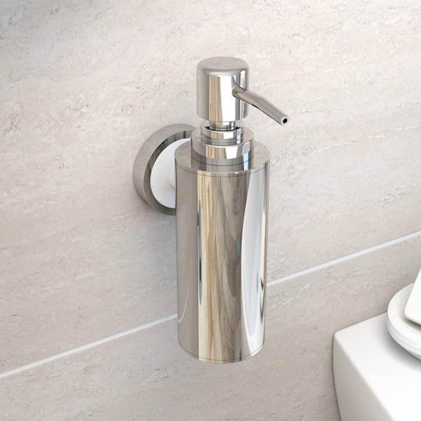 Options Wall Mounted Slim Stainless Steel Soap Pump Dispenser