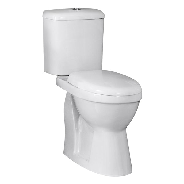 Kirke Curve raised height CC toilet with soft close seat