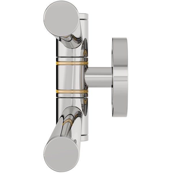 Accents premium traditional hingled double towel rail