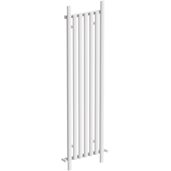 The Heating Co. Brunswick vertical textured white 1775 x 470 aluminium radiator