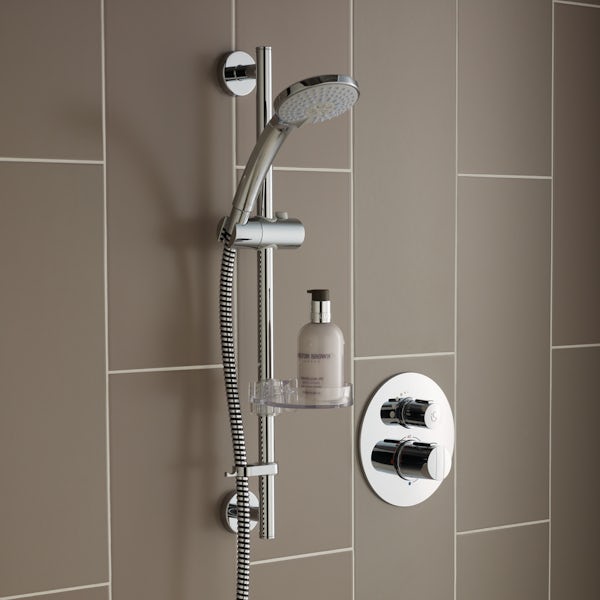 Ideal Standard Easybox slim round concealed thermostatic mixer shower