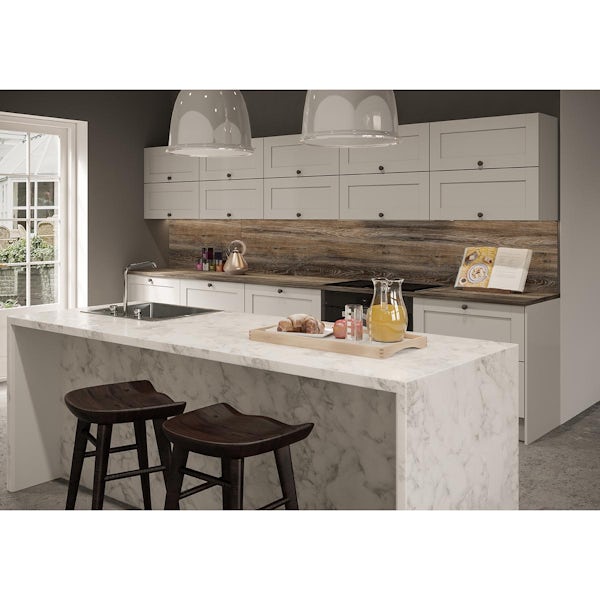 Bushboard Options Turin marble kitchen worktop