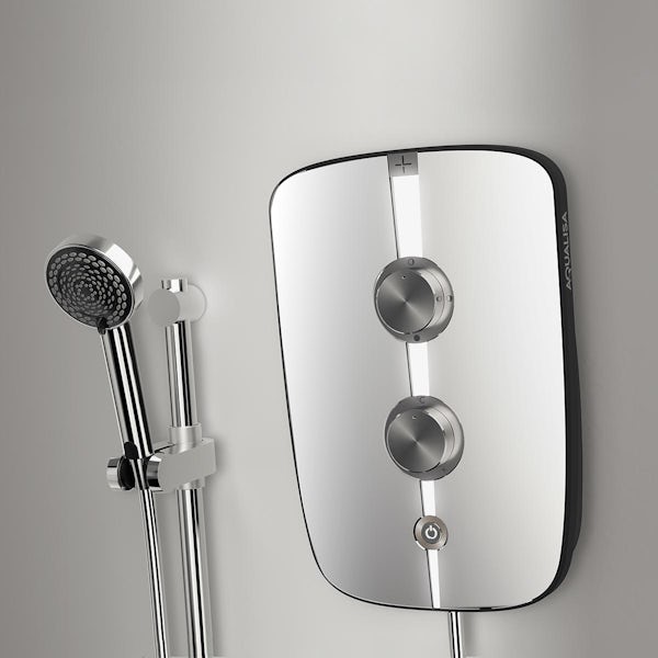 Aqulaisa Lumi+ mirror finish electric shower
