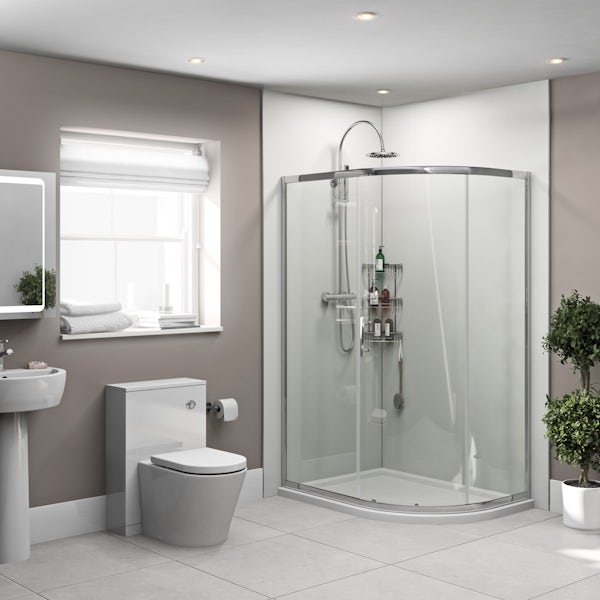Orchard Gloss White shower wall panel 2400 x 1000
