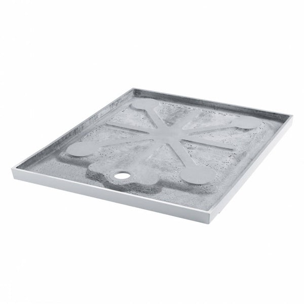 Designer Rectangular Stone Shower Tray & Riser Kit 1200 x 800