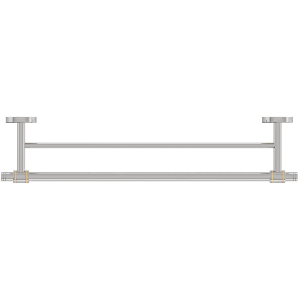 Accents premium traditional double towel bar 450mm