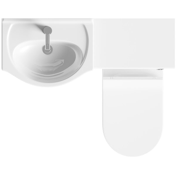Orchard Eden white 1060mm combination with Eden contemporary back to wall toilet