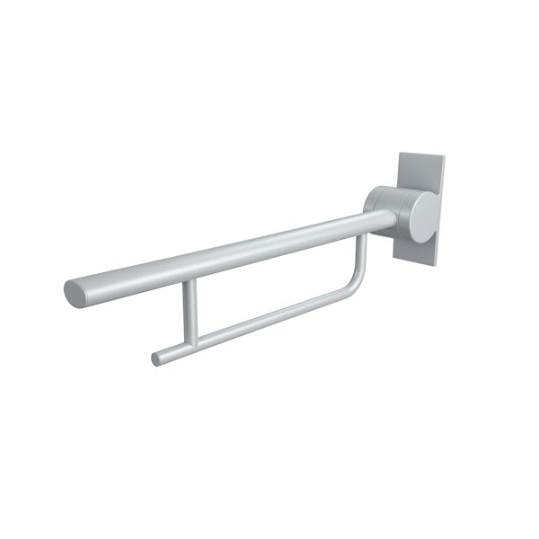 Armitage Shanks Contour 21 white screw-to-wall hinged support arm 800mm
