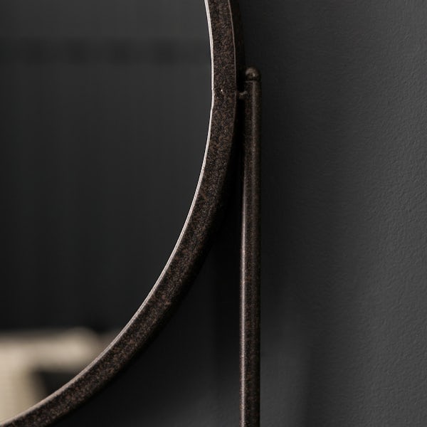Accents Emerson mirror in black 630 x 420mm