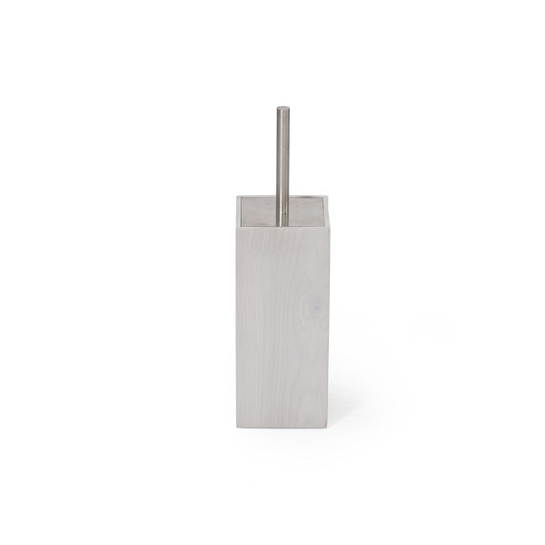 Accents Oyster white toilet brush holder