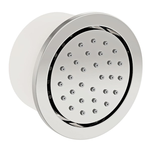 SmarTap black smart shower system with complete round ceiling shower set