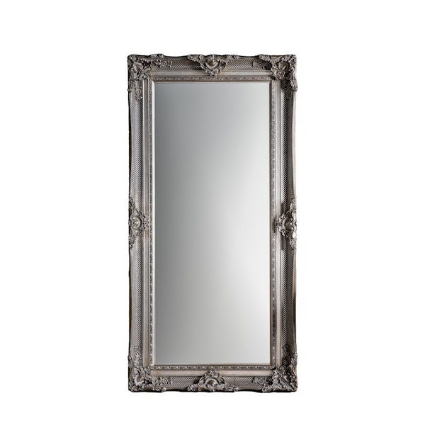 Accents Valois leaner mirror in silver 1845 x 990mm