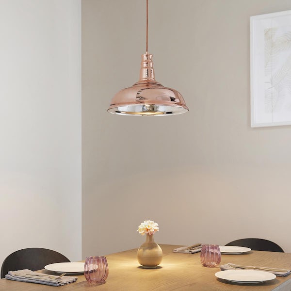 Schön Rosa copper pendant kitchen light