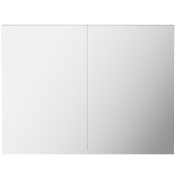Orchard Elsdon grey mirror cabinet 600 x 800mm