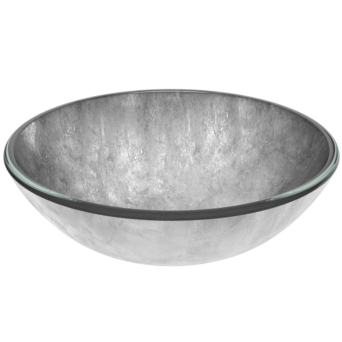 Mode Mackintosh silver foil glass countertop basin 420mm