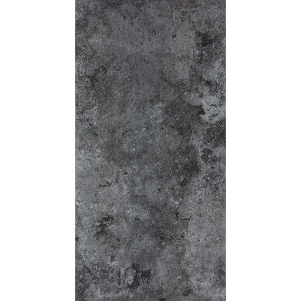 RAK Detroit metal grey lapatto wall and floor tile 298mm x 600mm