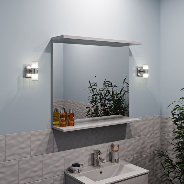 Forum Oriona crackle 2 light bathroom wall light