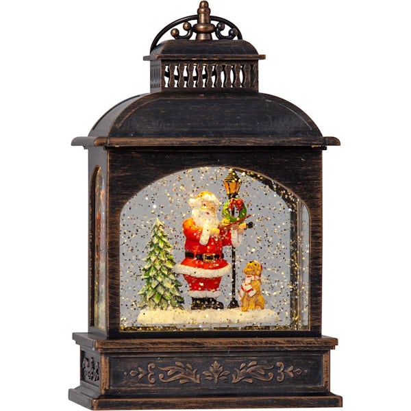 Eglo Christmas rustic LED santa lantern