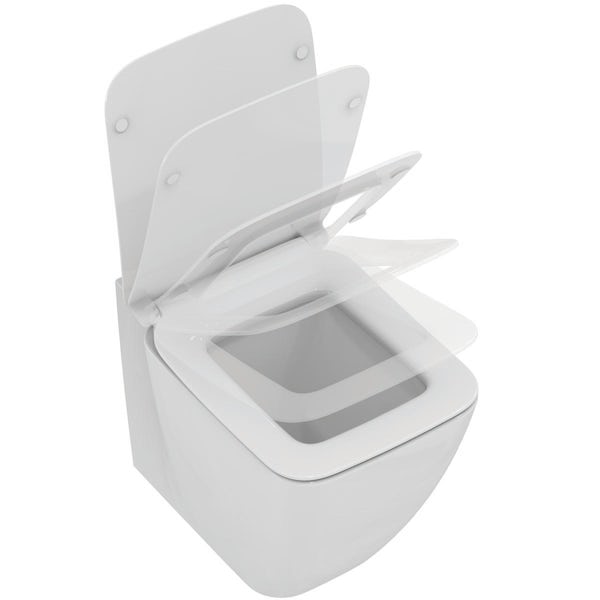 Ideal Standard Strada II back to wall toilet with soft close seat and concealed toilet cistern