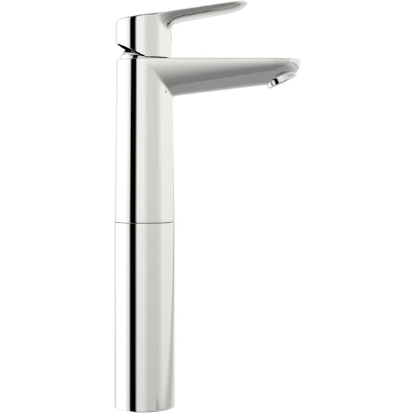 Grohe BauEdge high rise vessel basin smooth body basin mixer tap