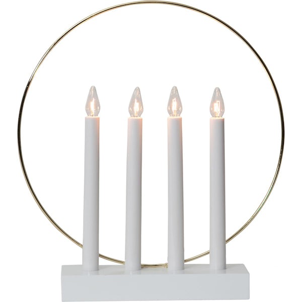 Eglo Christmas 4 candle light decoration in white