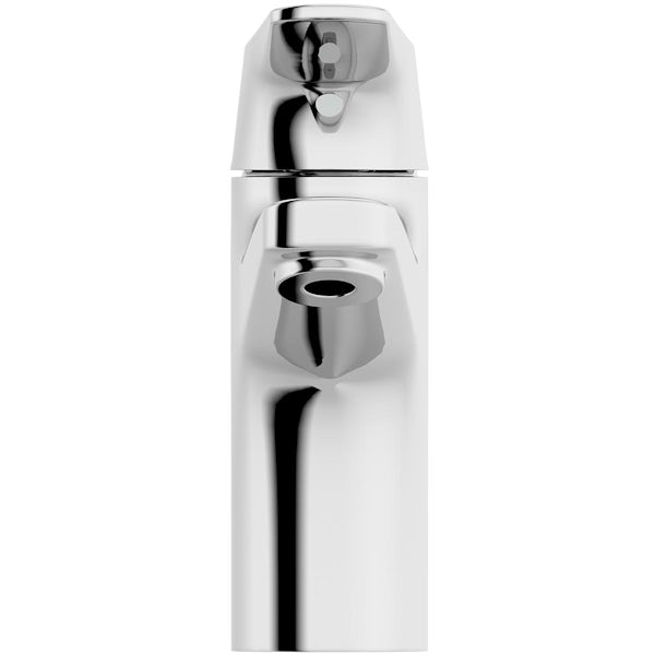 Grohe BauFlow single lever basin mixer tap with pop up waste