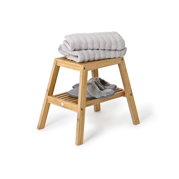 Accents Bamboo slatted stool