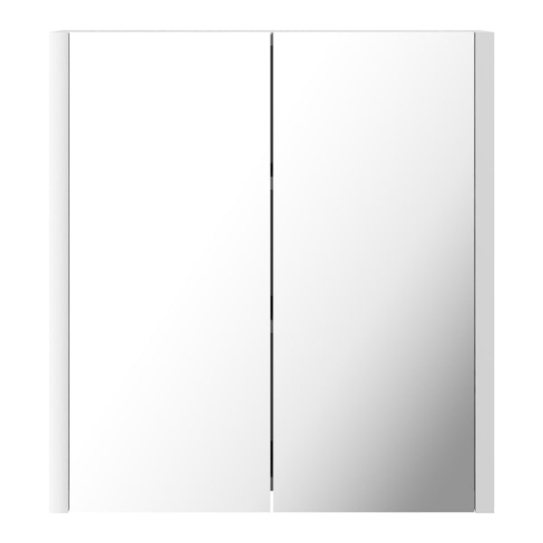 Orchard Derwent white cloakroom vanity and mirror 600mm