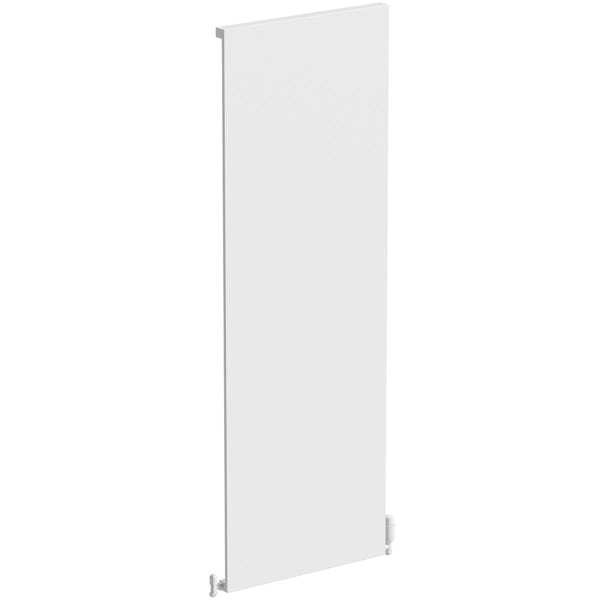 The Heating Co. Brampton vertical textured white aluminium radiator