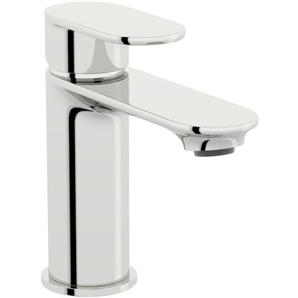 Mode Tate bathroom suite with left handed L shaped shower bath 1700 x 850