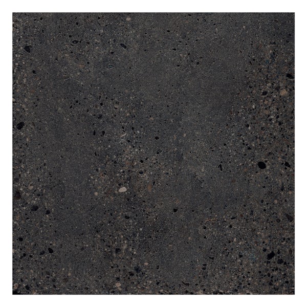Michigan anthracite grey stone effect matt wall and floor tile 600mm x 600mm