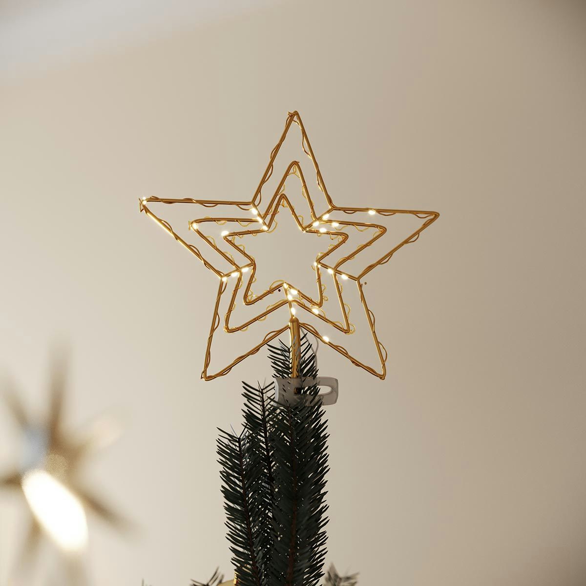 Eglo Christmas LED star tree topper | VictoriaPlum.com