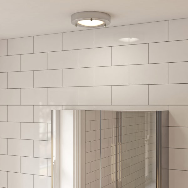 Forum Llum small round flush bathroom ceiling light